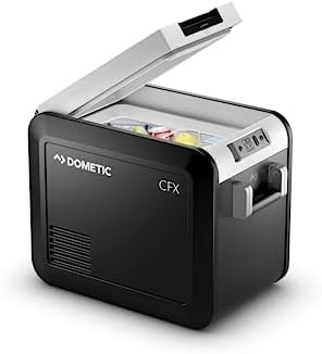 DOMETIC CFX3 25-Liter Portable Refrigerator and Freezer, Powered by AC/DC or Solar